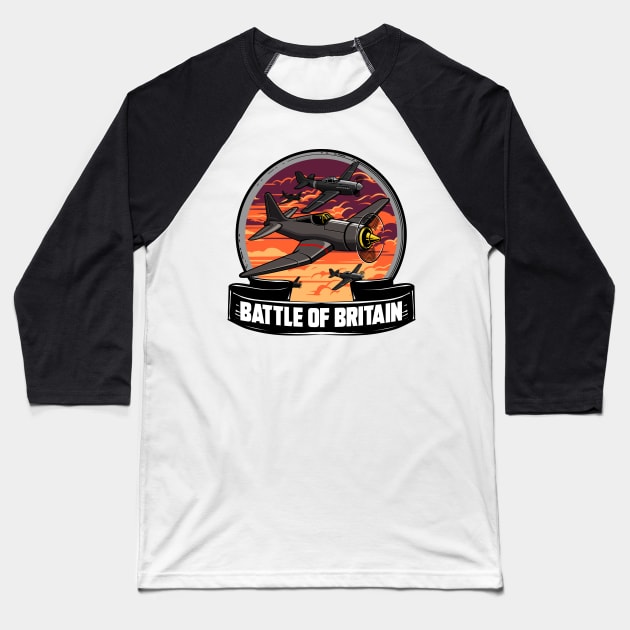 BATTLE OF BRITAIN Baseball T-Shirt by theanomalius_merch